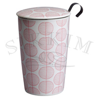 Kubek termiczny JM z zaparzaczem `Leaf` 350ml